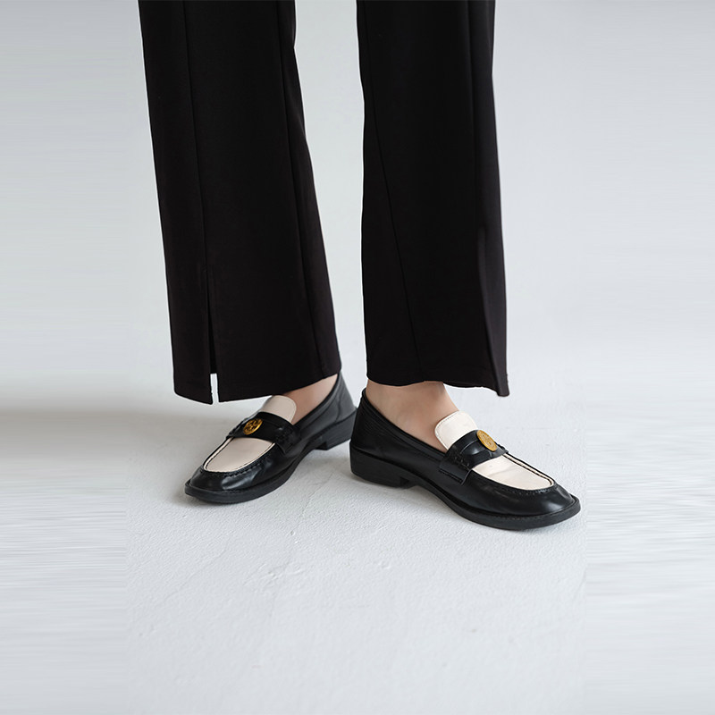 蓝若水大码女装高腰开叉西装裤胖mm春季新款多元通勤休闲直筒裤,淘宝优惠券,粉丝福利购,淘宝优惠卷