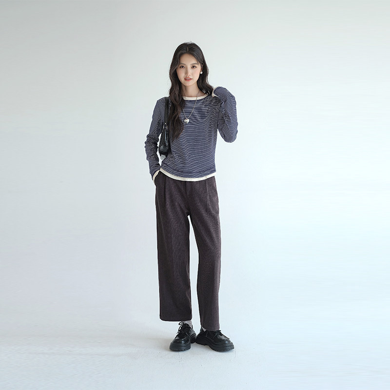 【清仓特惠】大码女装宽松垂坠感休闲裤胖mm春新款直筒高腰九分裤,淘宝优惠券,粉丝福利购,淘宝优惠卷