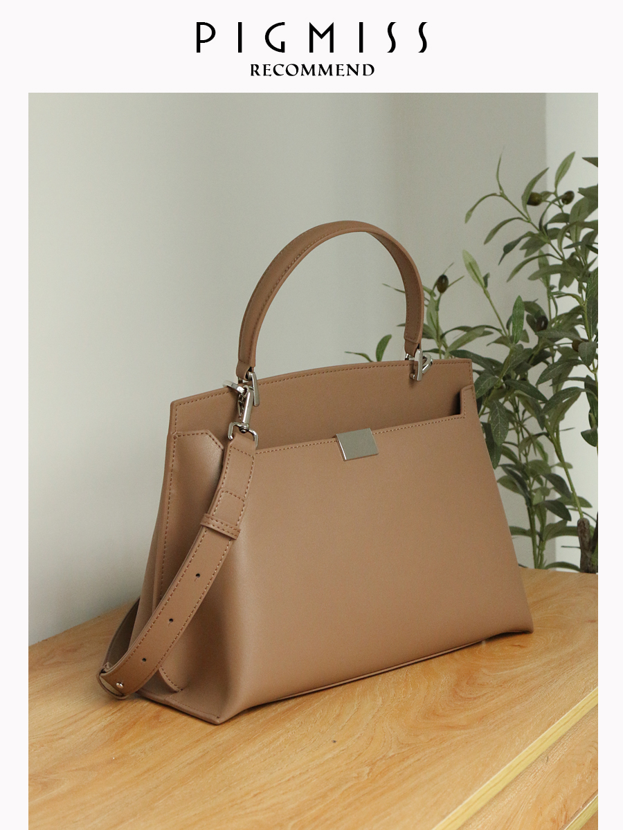 【PIGMISS】小众高级感气质牛皮托特包大容量手提包通勤斜挎包女,淘宝优惠券,粉丝福利购,淘宝优惠卷