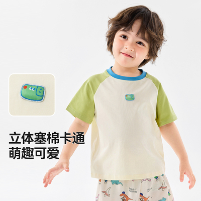 【7A抑菌】嘟嘟家宝宝纯棉短袖T恤夏季儿童衣服男童夏装女童童装