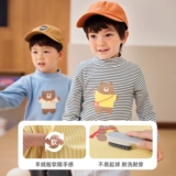 Детская футболка, весенний детский приятный телу осенний лонгслив для мальчиков, детская одежда