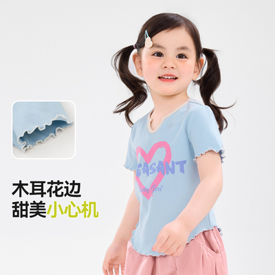 嘟嘟家女宝甜美卡通T恤夏季新款