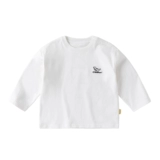 Хлопковая футболка для мальчиков, весенний детский приятный телу осенний мультяшный лонгслив