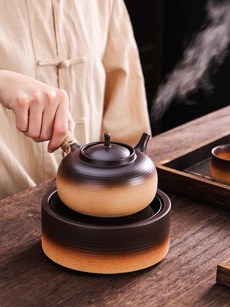 迷你电陶炉陶土茶炉套装烧水壶电茶壶茶具手工煮茶烧水复古沙铫壶,淘宝优惠券,粉丝福利购,淘宝优惠卷