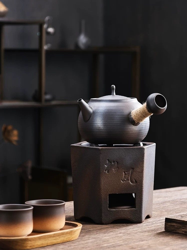 围炉煮茶炉复古手工炭炉烧水壶家用陶土柴烧炭火炉茶具茶道沙铫壶,淘宝优惠券,粉丝福利购,淘宝优惠卷