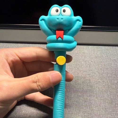 盖瑞蛇血清笔3D模型打印定制笔疯狂动物城Gary卡通圆珠笔周边礼品 - 图2