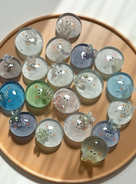 漂亮石头宠物石头精灵摆件异宠海外流行鼻嘎小豆迷你不占地同事学