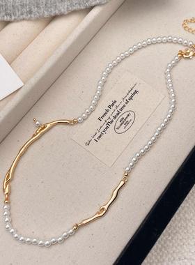 小众设计感串珠项链锁骨链