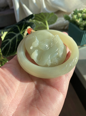 新疆和田玉且末料糖白佛公吊坠女款玉石挂件弥勒佛玉坠私拍无效