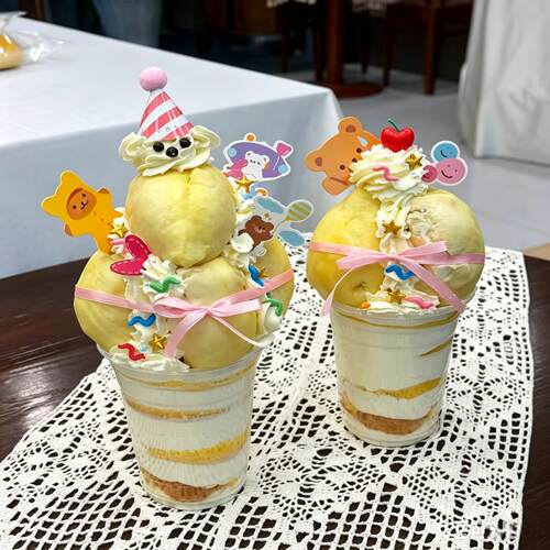 雷霆巨巨高榴莲塔！烘焙店榴莲塔diy材料包蛋糕装饰开店引流神器 - 图2