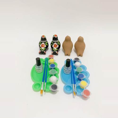 浚县非遗特产泥咕咕泥泥狗泥塑儿童自己手工绘制玩具半成品可吹响 - 图0