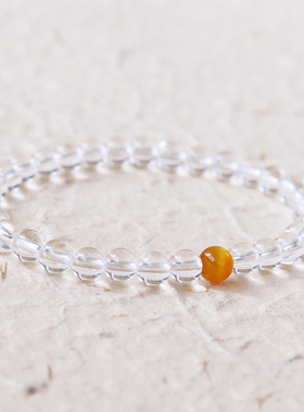 白水晶手链天然女轻奢网红闺蜜