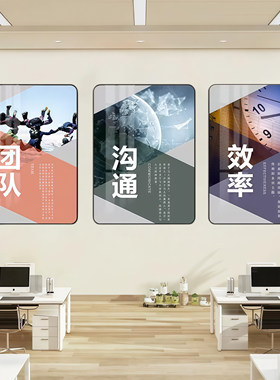 办公室会议室励志标语装饰画