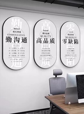 办公室形象墙励志标语装饰画