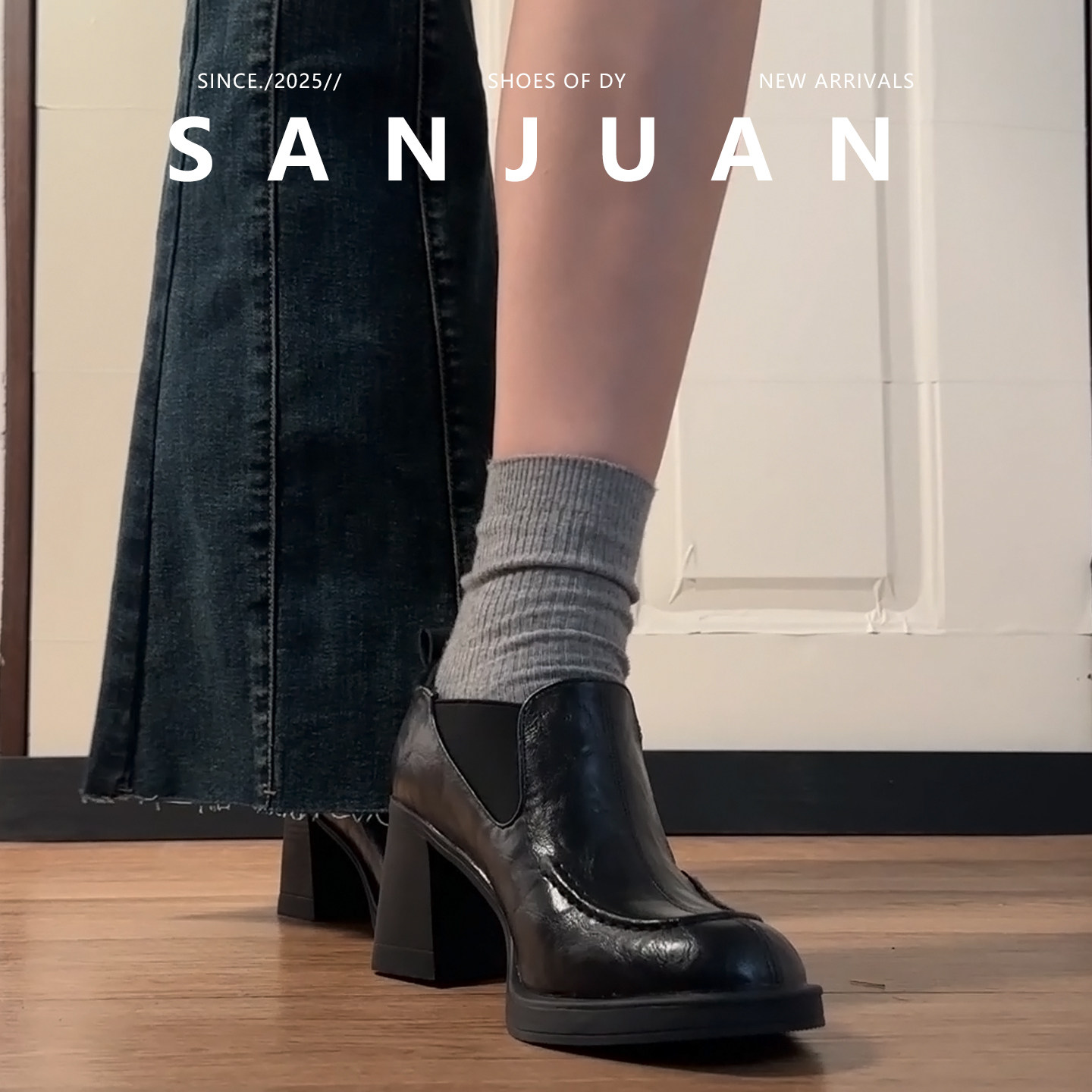 羊皮版sanjuan三卷厚底女小皮鞋复古英伦学院风乐福鞋粗跟单鞋,淘宝优惠券,粉丝福利购,淘宝优惠卷