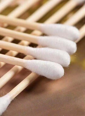 200支掏耳化妆用木棒棉花棒多功能双头棉签棒一次性清洁棉棒