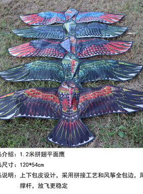 潍坊风筝批发 老鹰风筝驱鸟吓鸟风筝 田园老鹰风筝小号儿童风筝