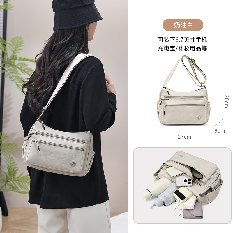 捷朗仕2025爆款大容量妈妈包轻便旅游单肩斜挎女士包牛津布休闲包,淘宝优惠券,粉丝福利购,淘宝优惠卷