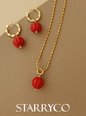 新年礼物红运小灯笼本命年项链