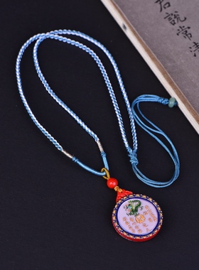 天然正品保真高含量朱砂红砂 《十二生肖》红砂彩绘吊坠款上新