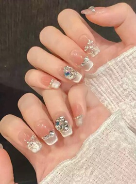 黄黑皮10片装手工穿戴甲显白成品