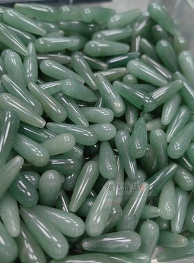 天然水晶半孔水滴吊坠发簪耳饰品