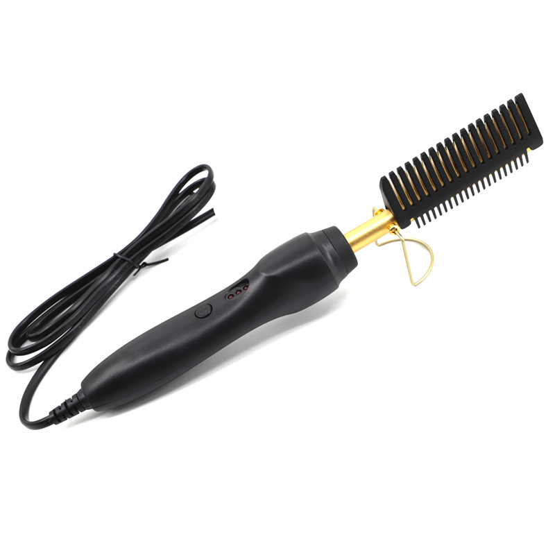 Hot Hair Curler Style Comb Iron Brush 3网红电直发卷发梳子棒 - 图2