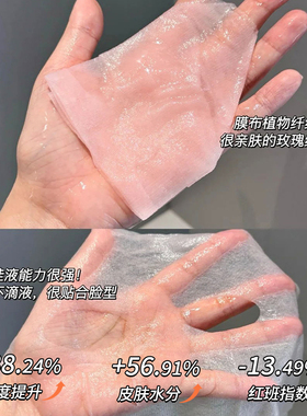 构建皮肤水润闭环~润百颜玻尿酸高保湿鲜颜面膜补水修护细嫩滑