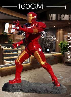 定制蜘蛛侠蝙蝠侠雕像钢定做铁侠