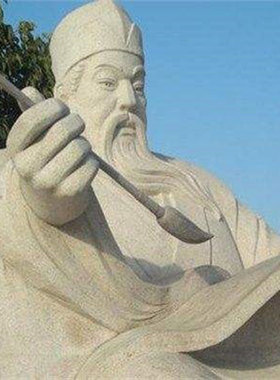石膏苏东坡李清照雕像摆件定制