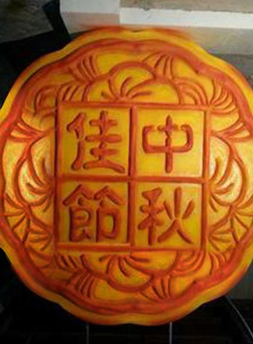 泡沫中秋节定做石膏彩绘雕像摆件