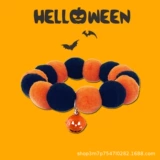 Колокольчик, ожерелье, эластичный регулируемый чокер, милый забавный аксессуар, xэллоуин, кот, домашний питомец