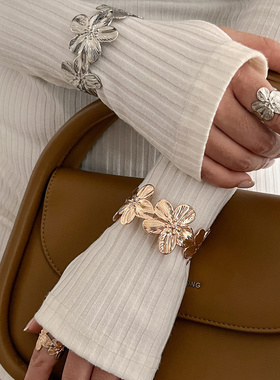 欧美跨境小众设计感海星开口手镯