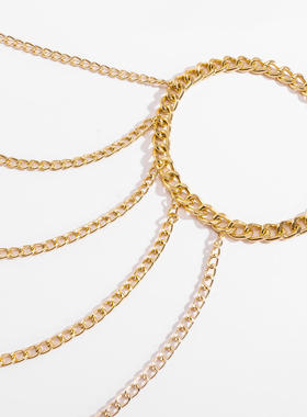 欧美跨境饰品简约个性单肩流苏