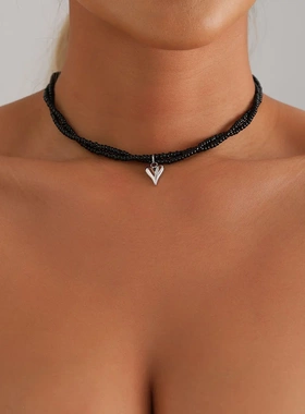 欧美跨境饰品简约小众设计感双层