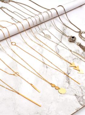 欧美跨境饰品8件保色流苏几何