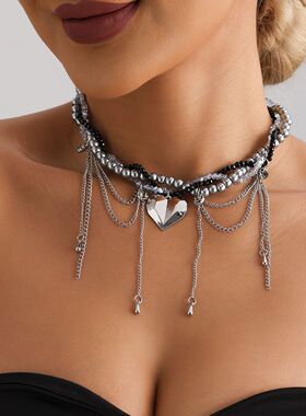 欧美跨境饰品时尚水滴流苏爱心