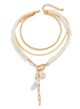 欧美跨境时尚感多层巴洛克仿珍珠