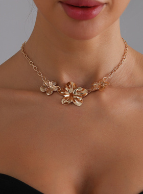 欧美跨境饰品复古简约ins五瓣