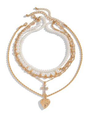 欧美跨境仿珍珠项链饰品秋冬