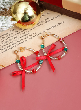 欧美跨境饰品圣诞节项链彩色