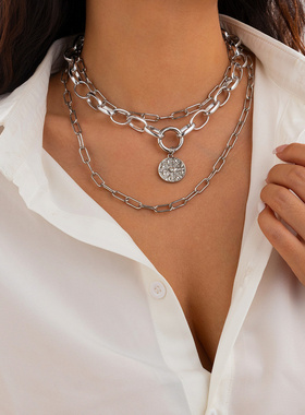 欧美跨境嘻哈风微镶芒星五叶花