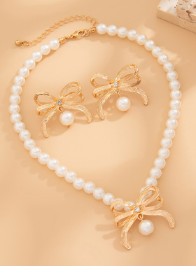 欧美跨境饰品时尚气质甜美风仿珍