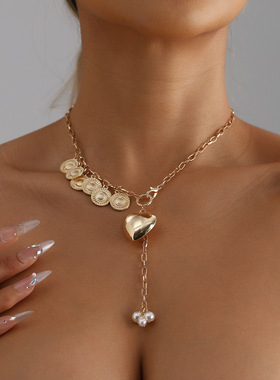 欧美跨境饰品INS时尚夸张风爱心