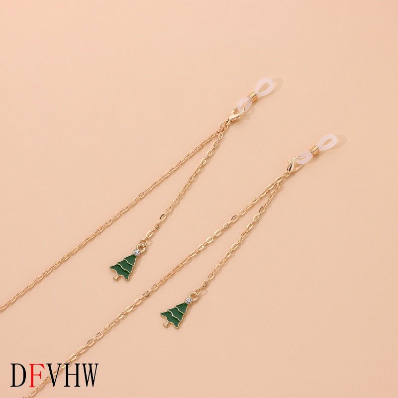 欧美跨境饰品 气质滴釉流苏圣诞眼镜链女 时尚金属链条眼镜配饰,淘宝优惠券,粉丝福利购,淘宝优惠卷