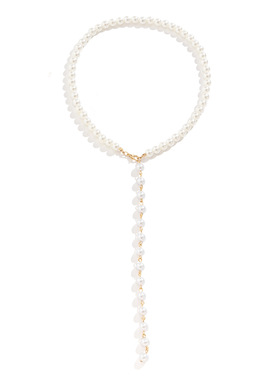 欧美跨境饰品法式复古Y形串珠