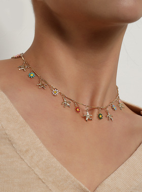 欧美跨境饰品多元素夏威夷休闲风