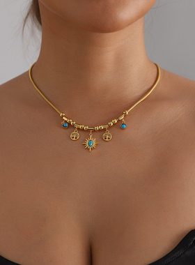 欧美跨境饰品波西米亚复古风短款