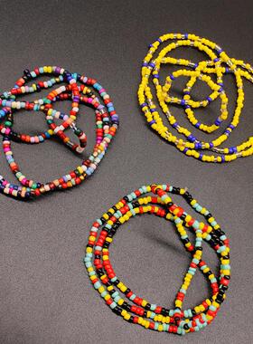 欧美嘻哈波西米亚米珠手链套装