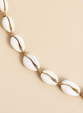 欧美跨境饰品海洋风贝壳编织项饰